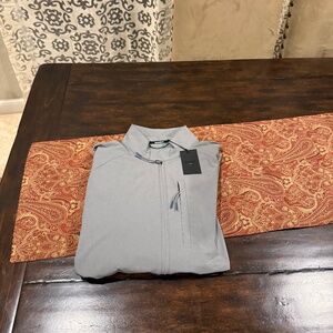 Bonobos Men's Large Lava Smoke Dark Grey Elements Shell Golf Jacket MSRP $189